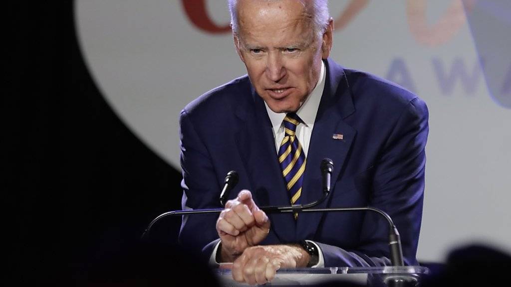 Muss sich Kritik anhören wegen des Umgangs mit einem mutmasslichen Opfer sexuellen Missbrauchs: Joe Biden, demokratischer Präsidentschaftsbewerber und früherer US-Vize-Präsident.