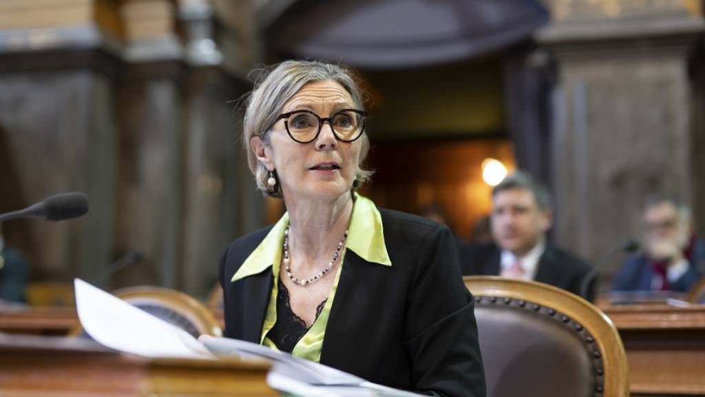 Die Baselbieterin Maya Graf (GP) sitzt auch weiterhin im Ständerat. (KEYSTONE/Anthony Anex)