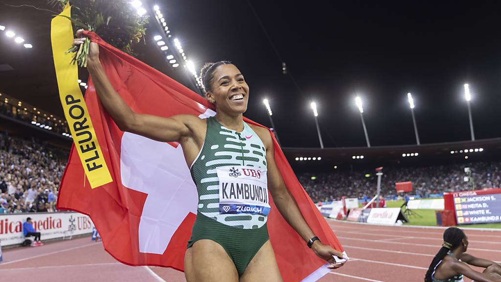 Mujinga Kambundji, hier  bei Weltklasse Zürich 2023, zählt wie mehrere Schweizer Asse zu den Top 8 der Welt. Solche eine Dichte hatte die Schweizer Leichtathletik noch nie