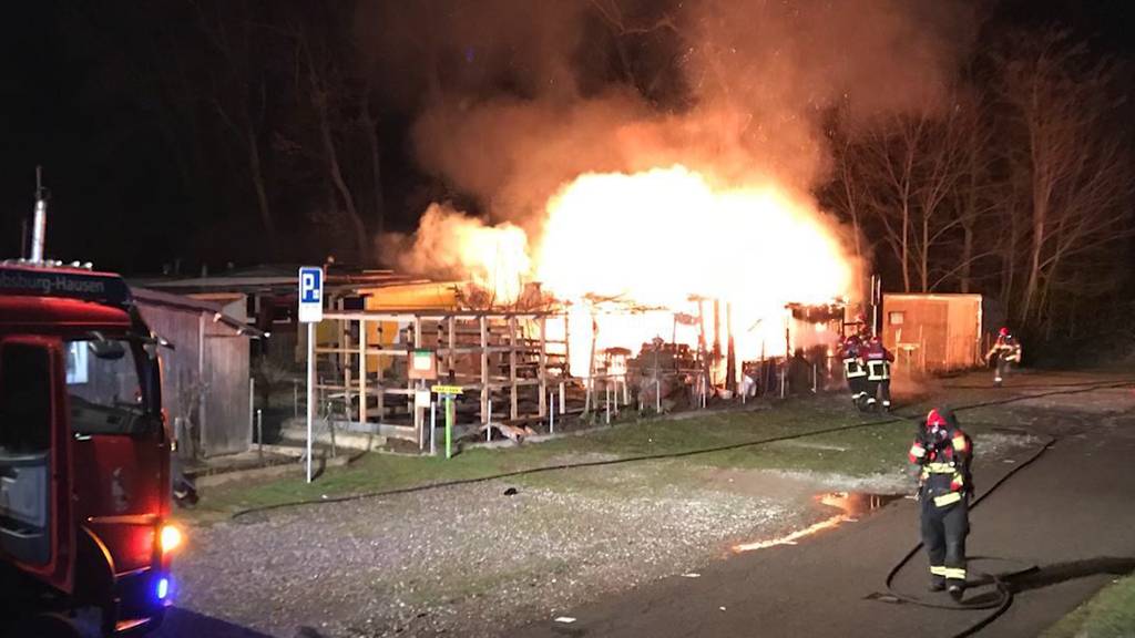 Schrebergarten-Brand in Windisch