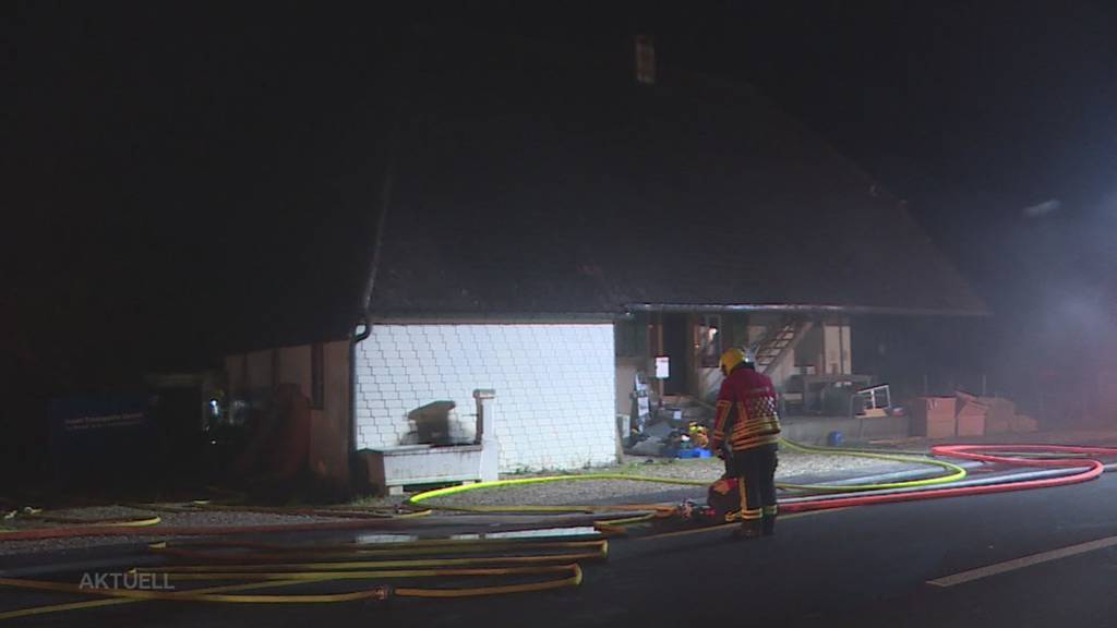 Grosseinsatz: In Oberönz rettet die Feuerwehr zwei Hunde