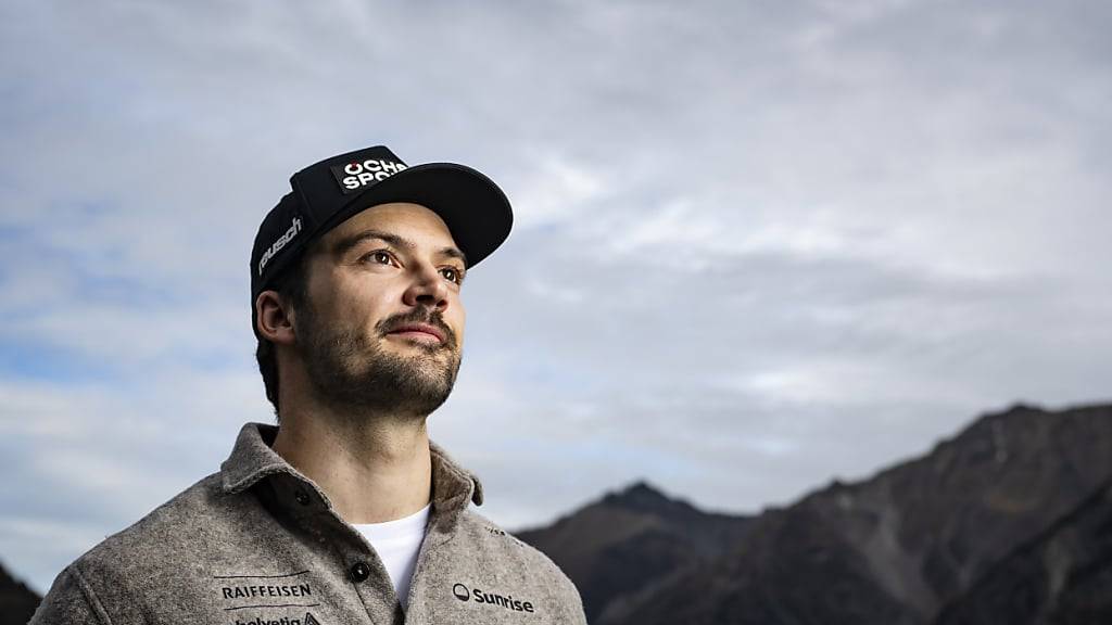 Loïc Meillard erwischte am Sonntagmorgen beim Einfahren in Sölden einen Schlag auf den Rücken