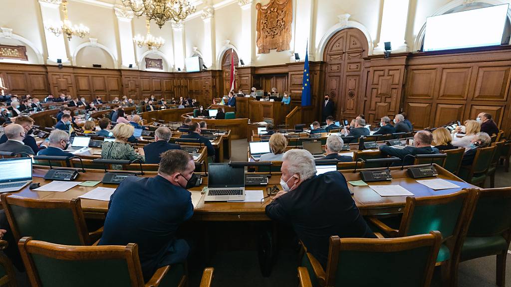 FILED - Neben Estland und Litauen fordert nun auch das Parlament in Lettland eine Flugverbotszone im Kriegsgebiet. Photo: -/Latvian Parliament/dpa - ATTENTION: editorial use only and only if the credit mentioned above is referenced in full