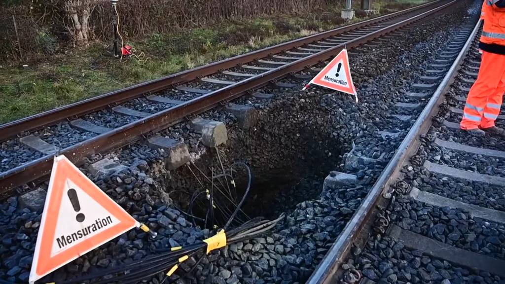 Loch unter den Gleisen entdeckt: Bahnverkehr zwischen Lausanne und Genf unterbrochen
