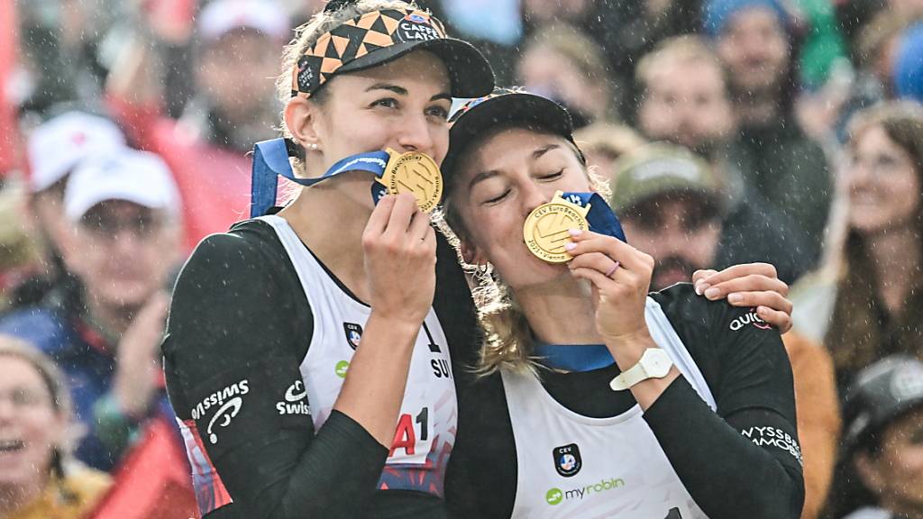 Die Europameisterinnen Tanja Hüberli and Nina Brunner können auch in Mexiko jubeln