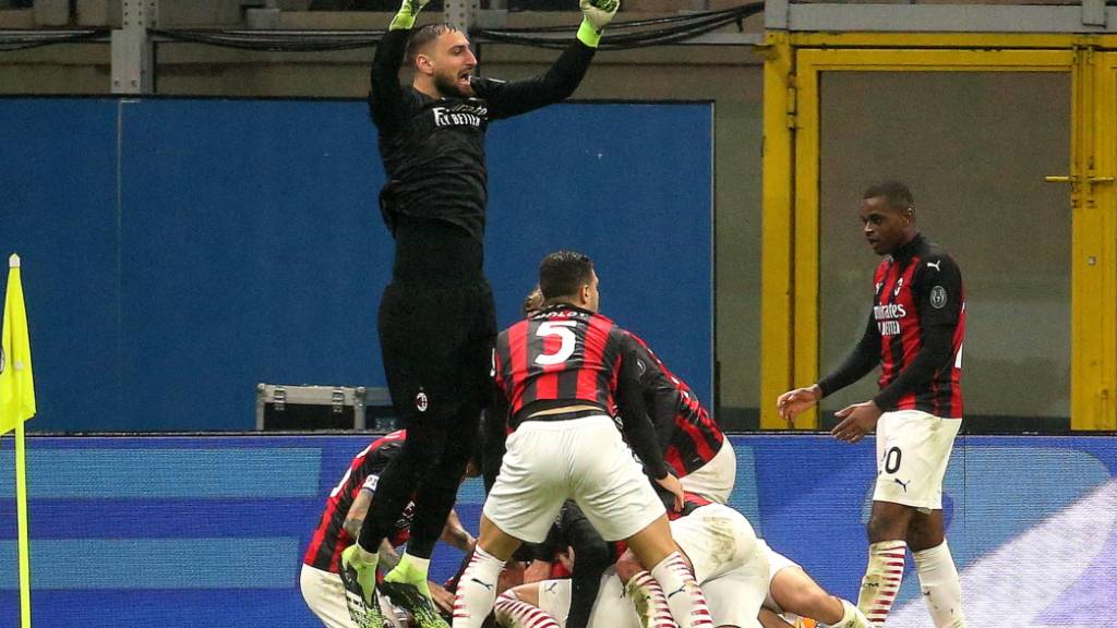 Milans Weihnachtsjubel: Dank einem Last-Second-Treffer bleiben die Mailänder Leader der Serie A