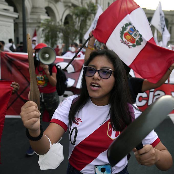 Demonstranten fordern Rücktritt von Perus Präsident Castillo