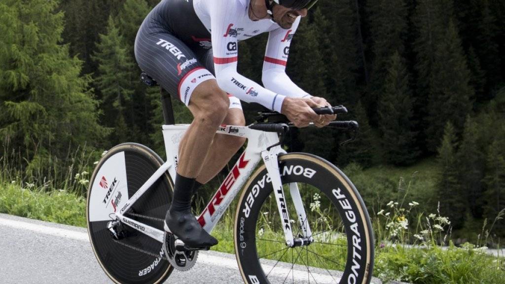 Fabian Cancellara - im Bild an der Tour de Suisse - gewann in Martigny ohne Probleme zum zehnten Mal den Schweizer Meistertitel im Zeitfahren
