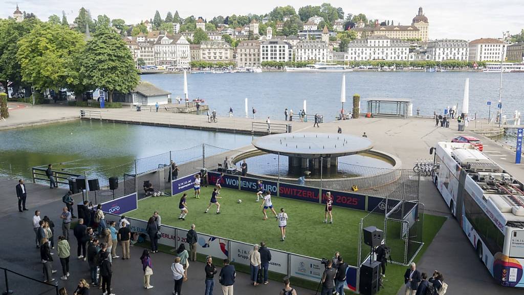 Luzern startet den Countdown zur Frauenfussball-EM 2025