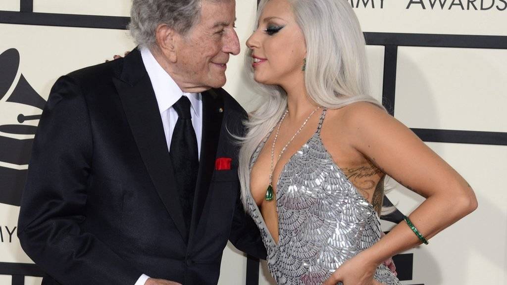Ein Herz und eine Seele: Popstar Lady Gaga und ihr Mentor Tony Bennett (links). (Archivbild)