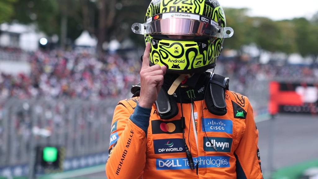 WM-Leader Lando Norris geht am Sonntag von Startplatz 1 ins Rennen