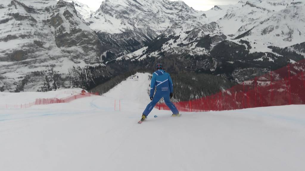 Ski Extra aus Wengen: Strecke und Fahrer sind bereit, auch das Wetter sollte mitspielen