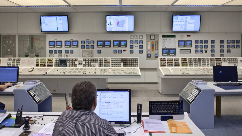 Der Kommandoraum des Kernkraftwerks Mühleberg. Hier wird am 20. Dezember das Atomkraftwerk abgestellt. (Archivbild)