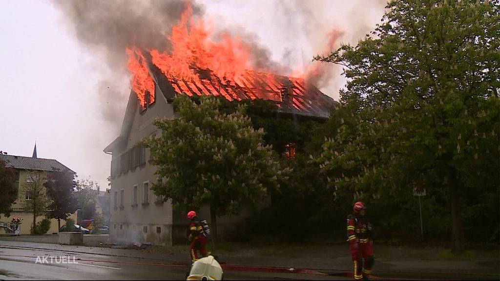 Grossbrand in Bünzen AG