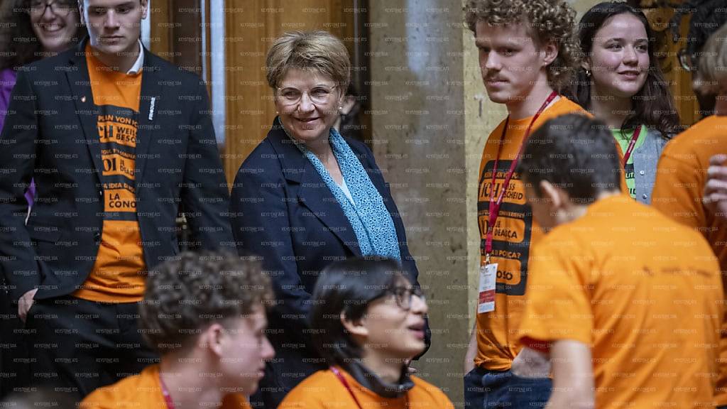 Warb für echte Gespräche: Bundespräsidentin Viola Amherd an der diesjährigen Jugendsession.