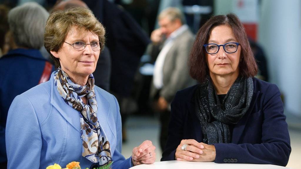 GLP-Politikerin Margrit Kessler, links, und die Grüne Yvonne Gilli wurden beide abgewählt. (KEYSTONE/Eddy Risch)
