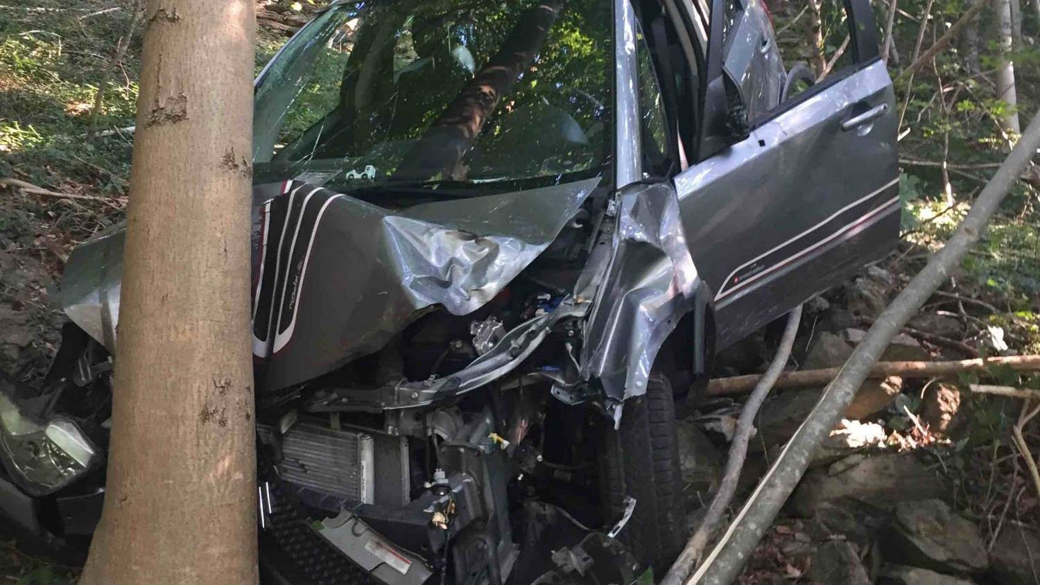 Das Auto des 28-jährigen Lenker krachte in einen Baum.