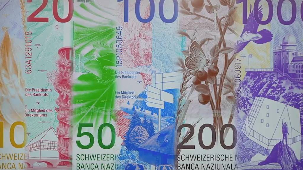 So sehen die neuen Schweizer Banknoten aus