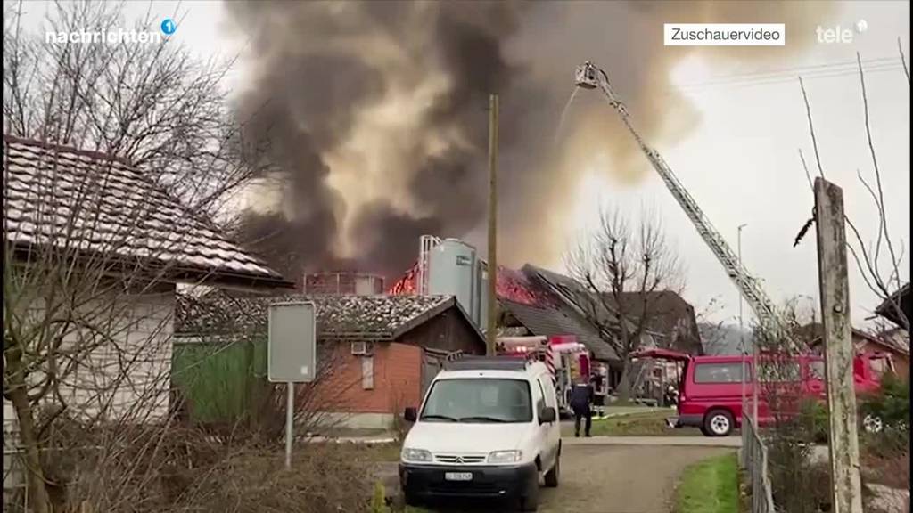 Schneunenbrand in Mauensee