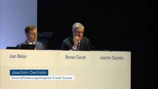 Generalversammlung der Credit Suisse im Hallenstadion