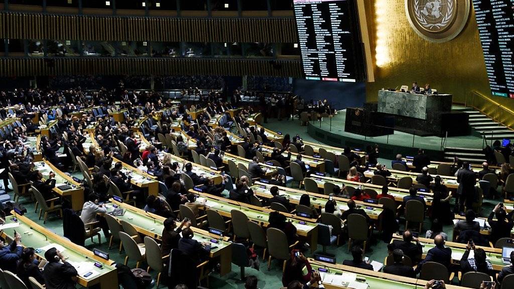 Die Uno-Generalversammlung hat am Mittwoch in einer Resolution das Verhalten Israels kritisiert. (Archivbild)