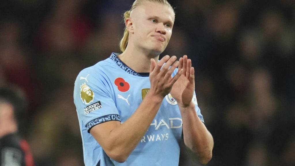 Erling Haaland musste sich mit Manchester City erstmals in dieser Premier-League-Saison geschlagen geben