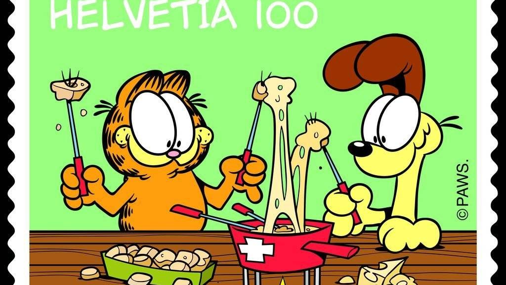 5000 Merchandising-Waren mit Garfield drauf soll es weltweit geben. Ob die zwei Sondermarken, welche die Schweizerische Post 2014 herausgegeben hat, mitgezählt wurden? (Archivbild)