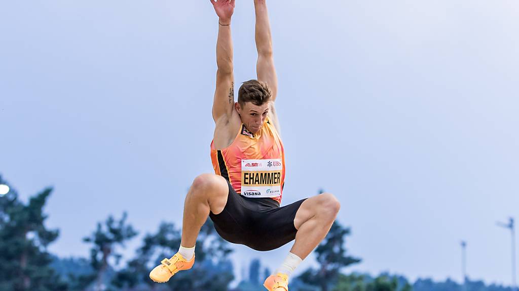 Simon Ehammer, der wohl höchste Schweizer Trumpf in der Schweizer Leichtathletik-Delegation für Paris