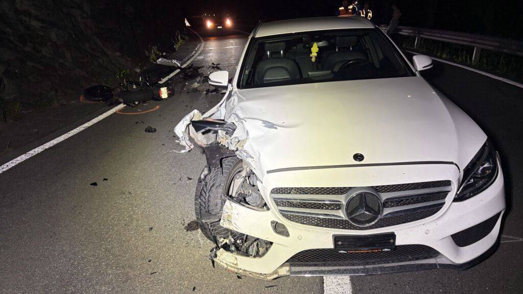 Der Unfall am Dienstag in Arth ereignete sich kurz vor Mitternacht.
