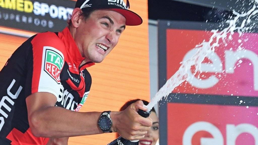 Hatte nach fast zwei Jahren Sieglosigkeit allen Grund zur Freude: Silvan Dillier am Donnerstag nach seinem Triumph in der 6. Etappe des Giro d'Italia
