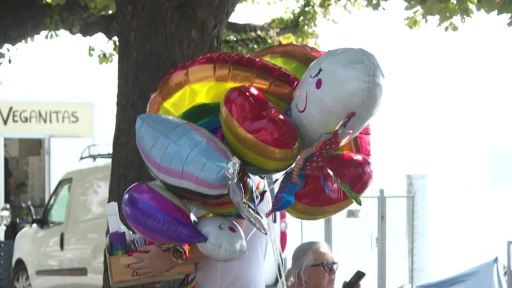 Die Pride Zentralschweiz macht in Luzern auf ihre Anliegen aufmerksam