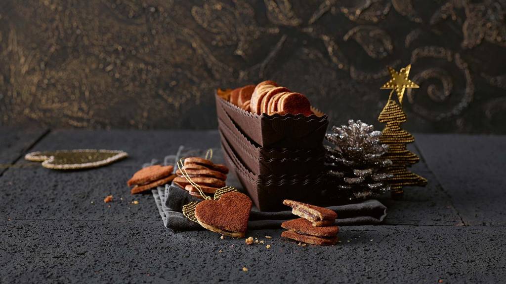 Guetzli Chocolat-mélange-Herzen