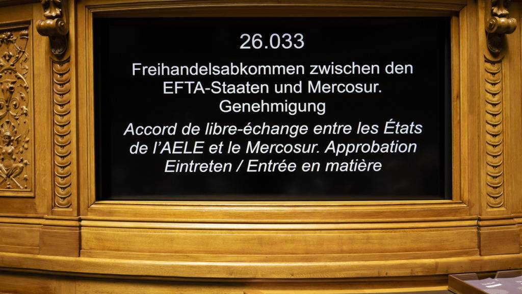 Der Nationalrat genehmigte in der Sommersession das Freihandelsabkommen zwischen der Schweiz und den Mercosur-Staaten nicht. Nun bringt die zuständige Ständeratskommission einen Kompromissvorschlag ein. (Archivbild)