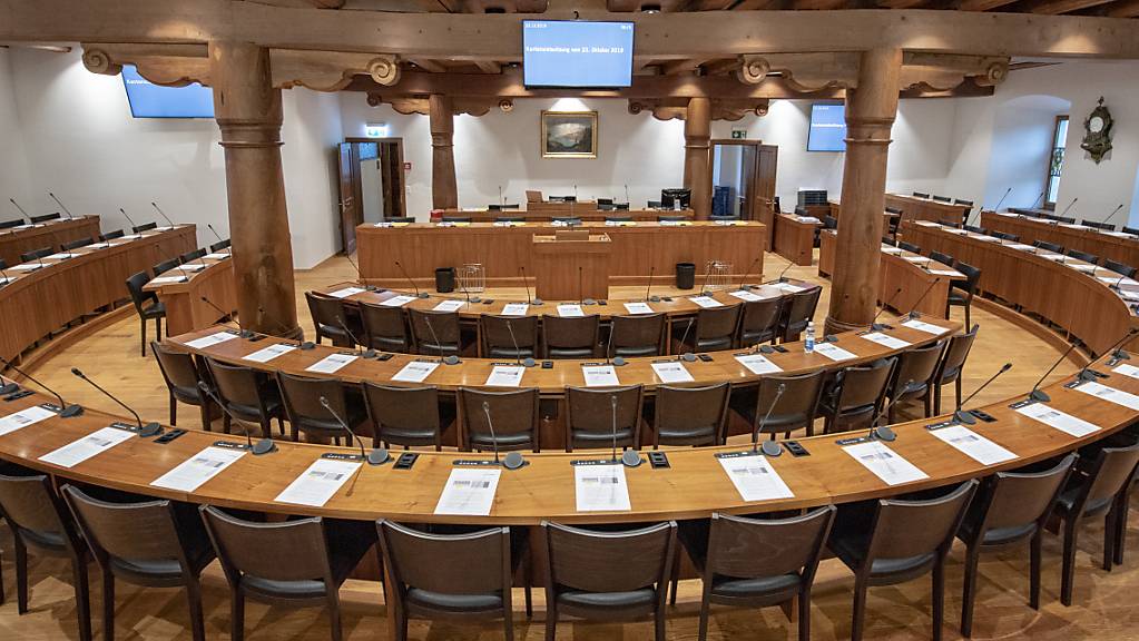 Der Saal, in dem der Kantonsrat das Budget für 2024 festsetzte. (Archivaufnahme)