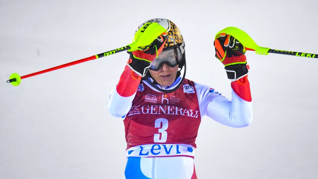 Wendy Holdener zeigte auch im zweiten Slalom in Levi eine starke Leistung.