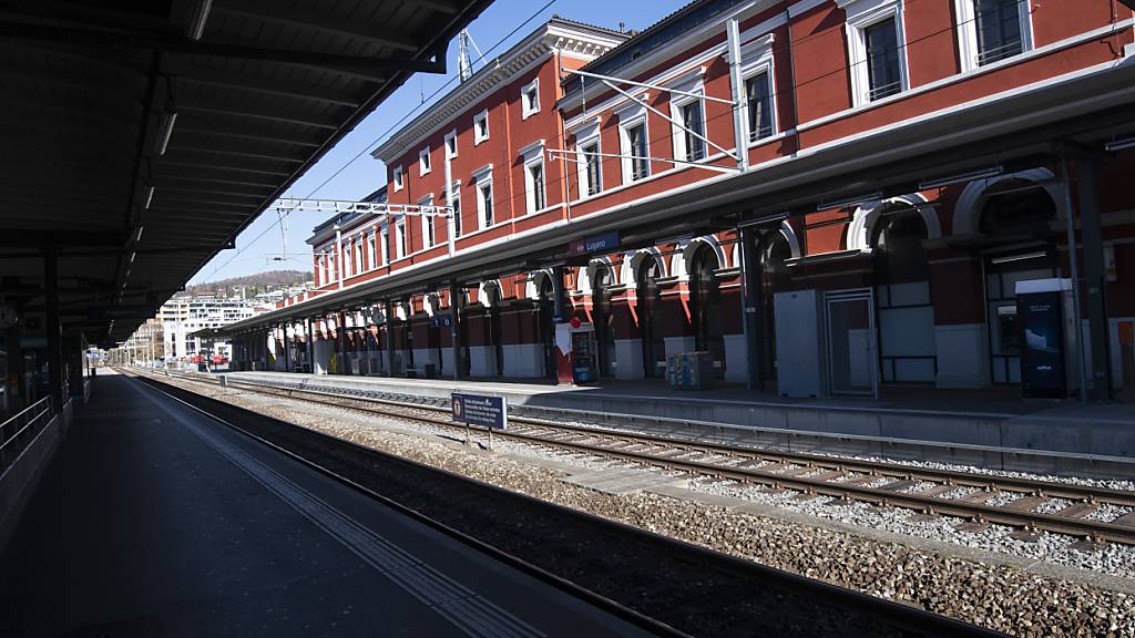 Bahnverkehr im Bahnhof Lugano wegen defekter Weiche eingeschränkt