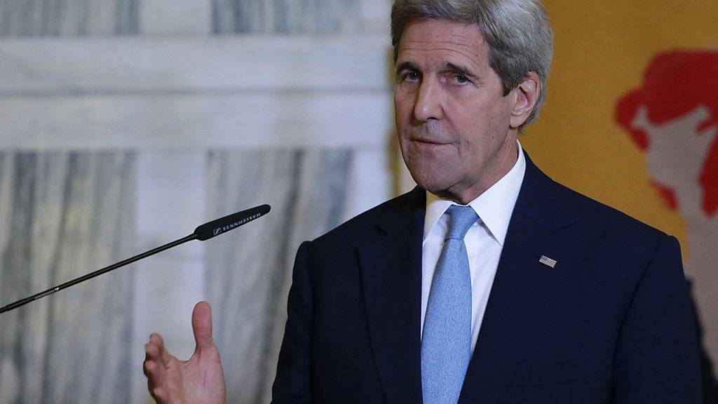 Fand deutliche Worte nach dem vorläufigen Scheitern der jüngsten Syrien-Gespräche: Aus Sicht von US-Aussenminister John Kerry legen es die syrische Führung und Russland auf eine militärische Lösung an. (Archivbild)