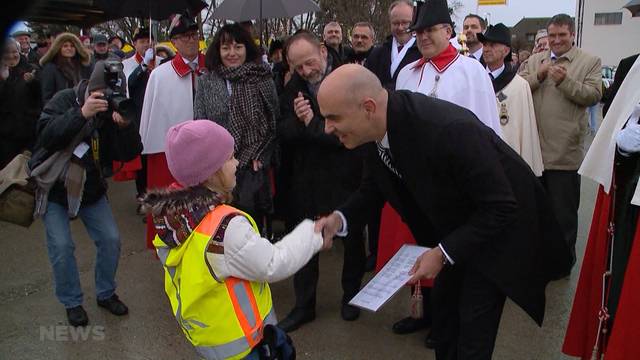 Alain Berset zeigt Volksnähe