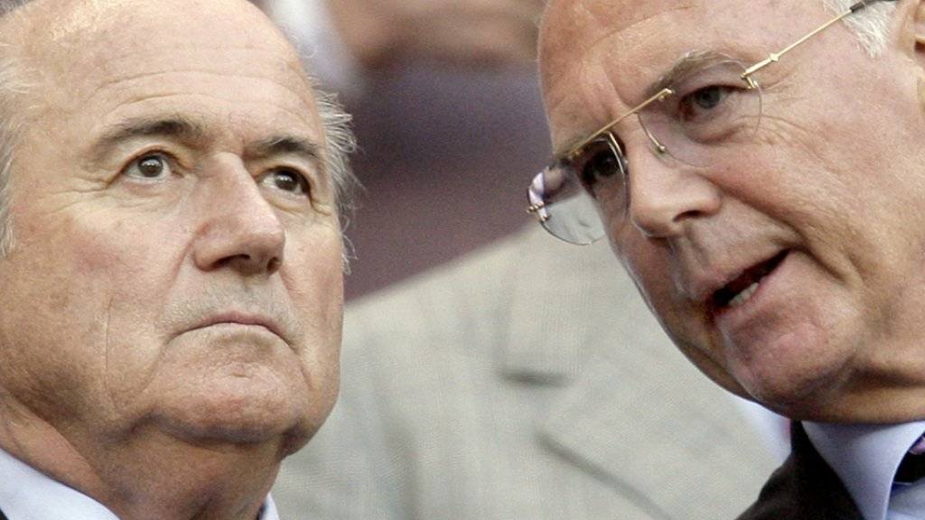 WM 2006 Deutschland - eine der Baustellen von Sepp Blatter und Franz Beckenbauer
