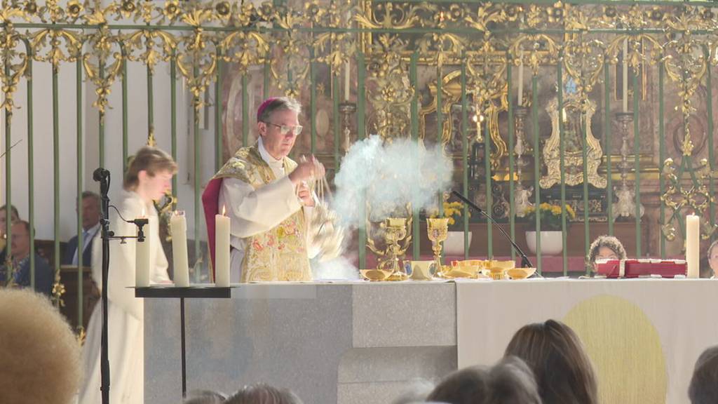 Erste Ostermesse von Bischof Beat Grögli in der Kathedrale St.Gallen