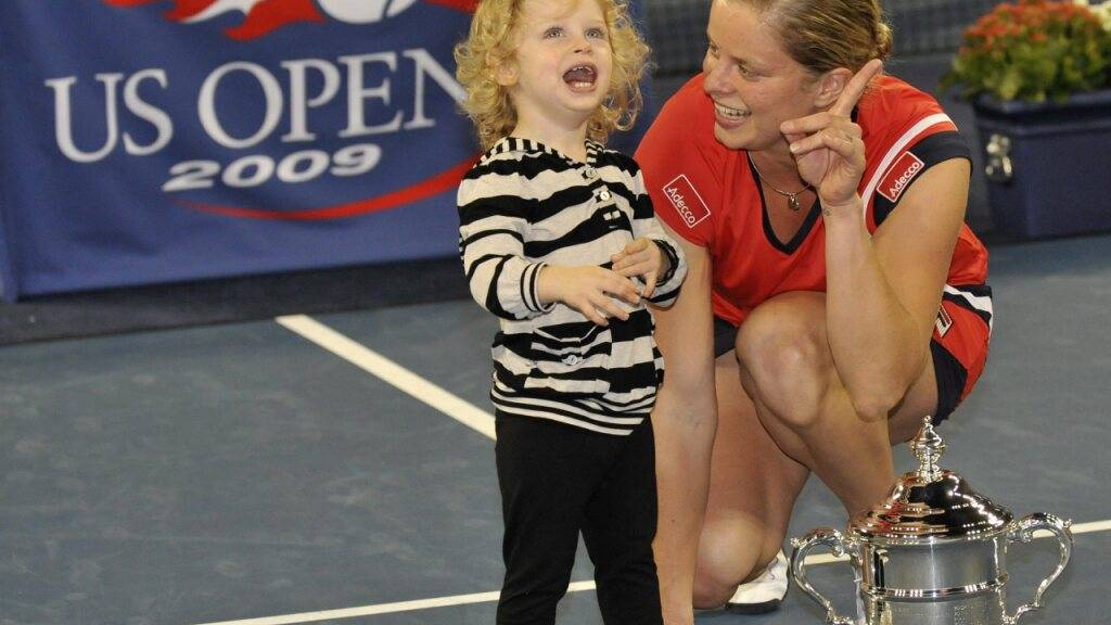 Das Vorbild für alle jungen Tennismütter: Kim Clijsters gewann drei Grand-Slam-Titel nach der Geburt von Tochter Jada