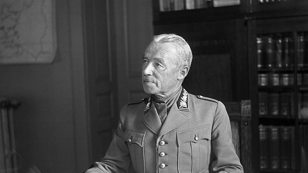 General Henri Guisan war von 1939 bis 1945 Oberbefehlshaber der Schweizer Armee. (Archivbild von 1939)