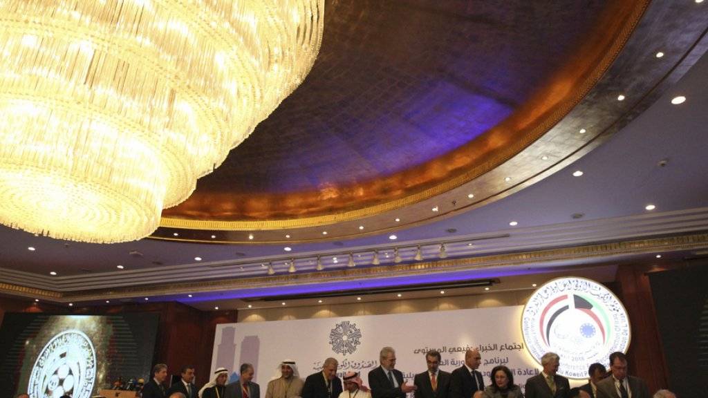 Massive Hilfe benötigt: An der dreitägigen Konferenz in Kuwait-Stadt sollen Gelder für den Wiederaufbau des Irak gesammelt werden.