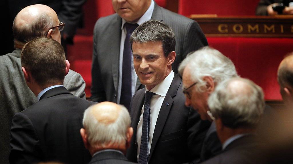 Premierminister Manuel Valls zeigte sich nach der Abstimmung «zufrieden» mit dem Ergebnis.