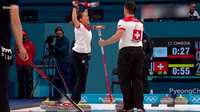 Olympia-Medaille für Schweizer Mixed-Curler sicher