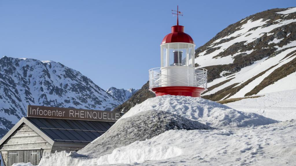 Der Oberalppass mit viel Schnee am 24. April 2026. (Archivbild)