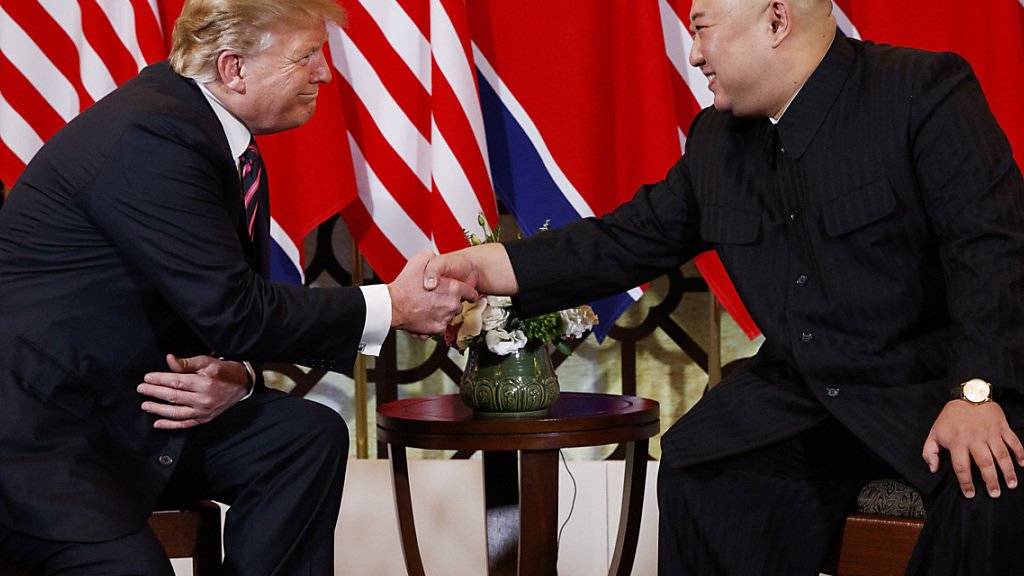 Übergabe der Atomwaffen: US-Präsident Donald Trump gab bei dem Treffen mit Nordkoreas Diktator Kim Jong Un in Hanoi unmissverständlich zu verstehen, was er unter Denuklearisierung der koreanischen Halbinsel verstehe. (Archivbild)