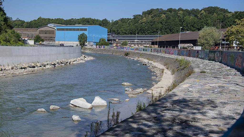 Die Umsetzung eines Hochwasserschutzprojektes an der Kleinen Emme in Emmenbrücke LU. (Archivbild)