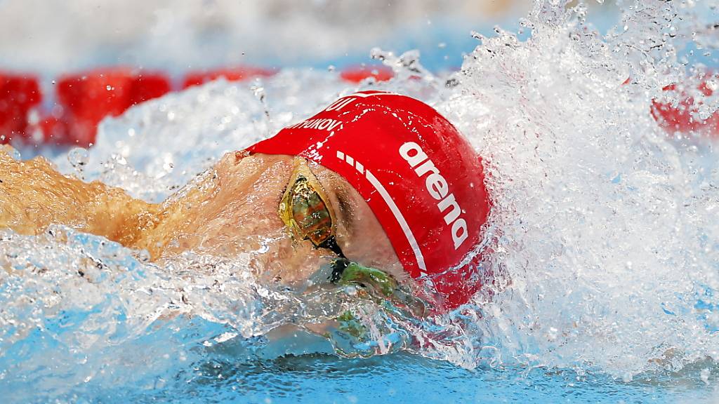 Gerade schnell genug: Als 15. zieht Roman Mityukov in die Halbfinals über 100 m Crawl ein