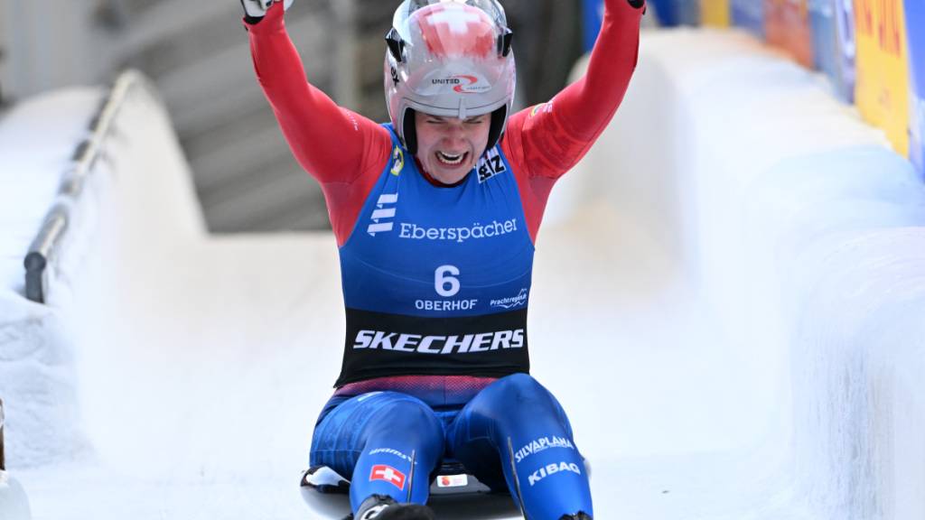 Die Schweizer Rodlerin Natalie Maag fährt in Oberhof aufs EM-Podest
